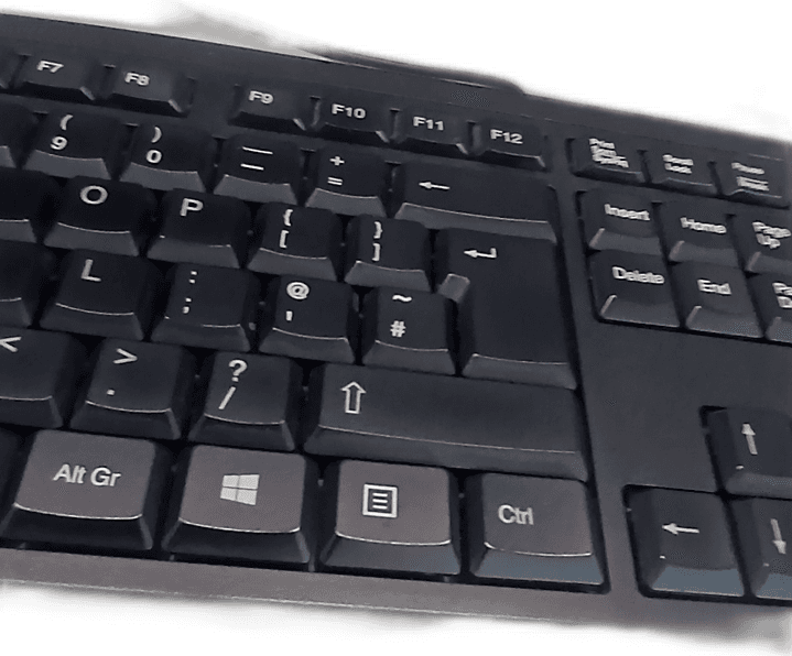 Standard Black QWERTY Computer Keyboard