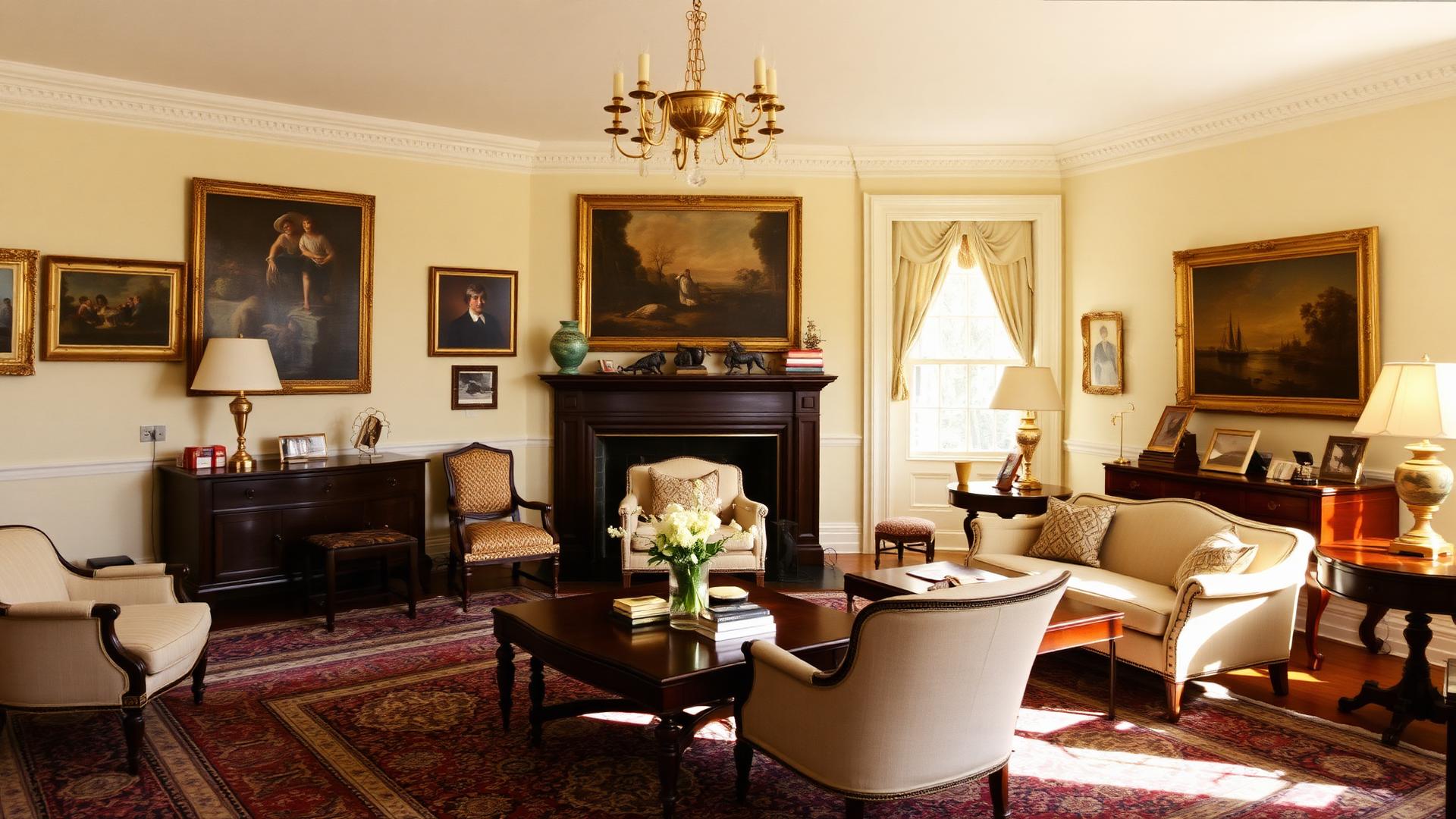 Historic Washington DC estate foyer